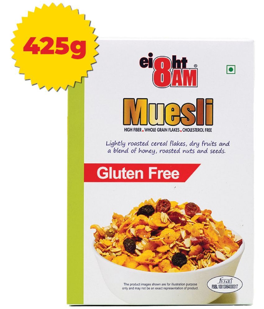     			8AM Gluten Free Dry Fruits Muesli 425 gm