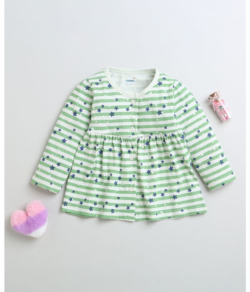     			BUMZEE Olive Cotton Baby Girl Frock ( Pack of 1 )