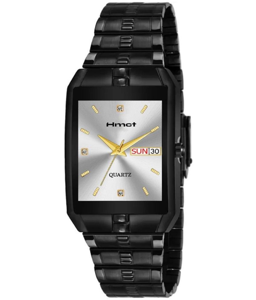     			HMCT Black Metal Analog Men's Watch