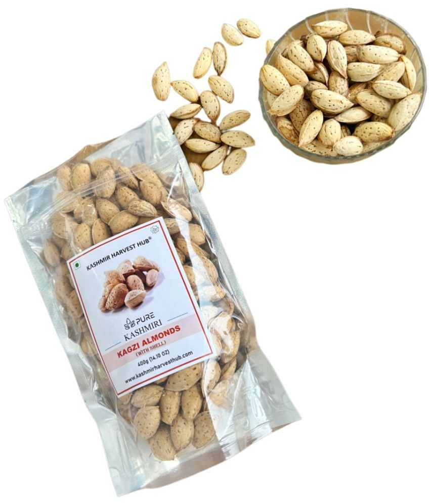     			KASHMIR HARVEST HUB Kaghazi Almond 400 g