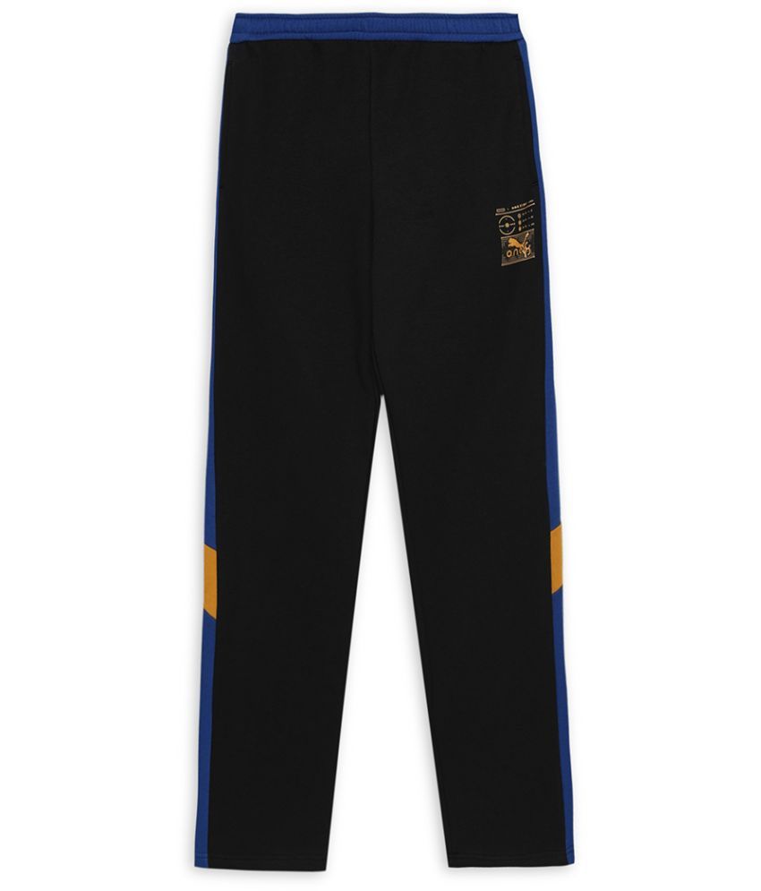     			Puma Black Cotton Blend Boys Trackpant ( Pack of 1 )