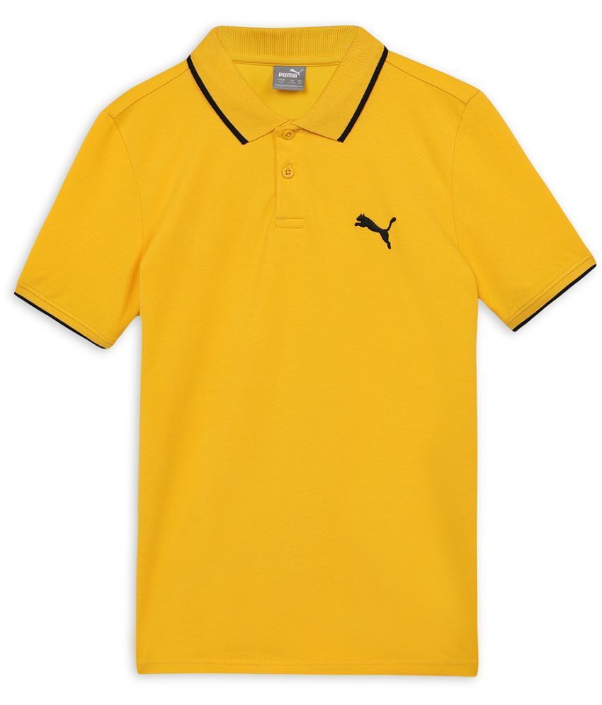     			Puma Yellow Cotton Boy's Polo T-Shirt ( Pack of 1 )