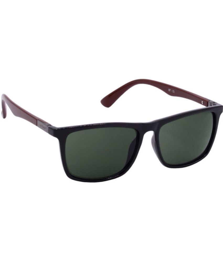     			RED LEAF Black Rectangular Sunglasses ( Pack of 1 )