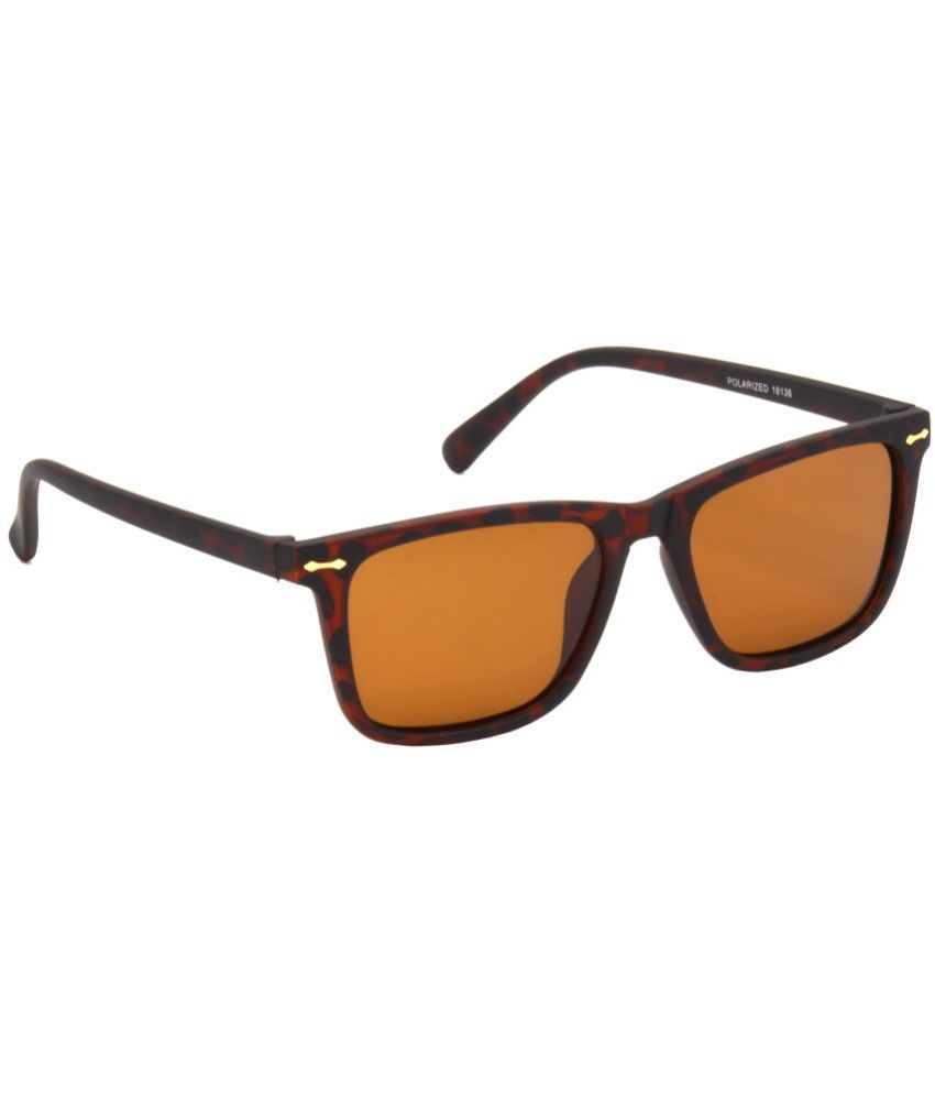     			RED LEAF Copper Rectangular Sunglasses ( Pack of 1 )