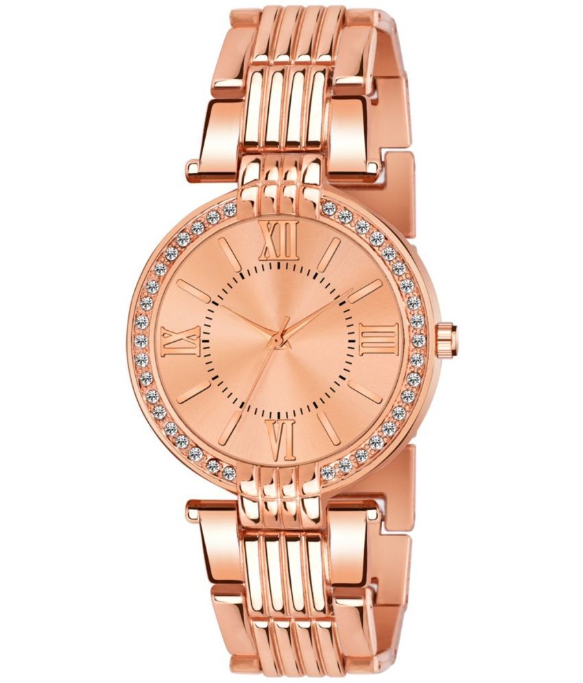     			REESKY Rose Gold Metal Analog Womens Watch