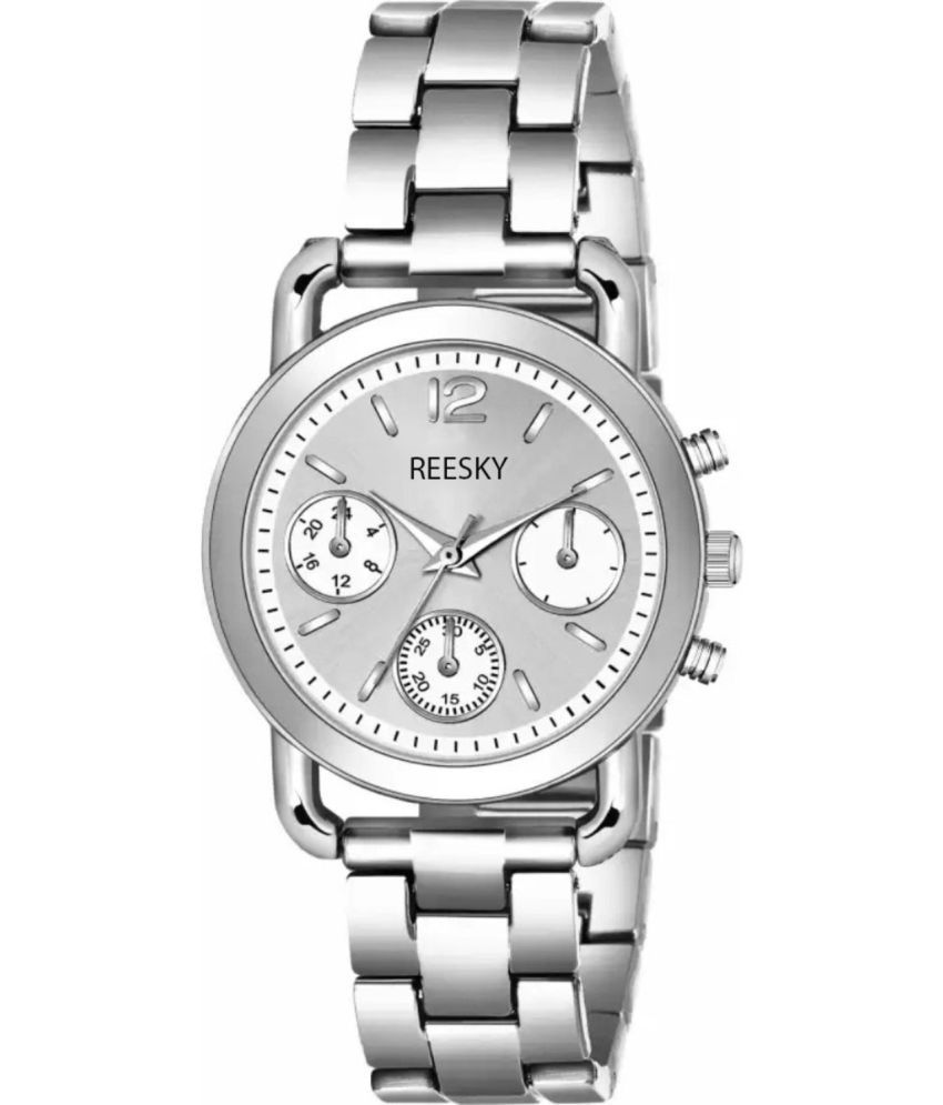     			REESKY Silver Metal Analog Womens Watch