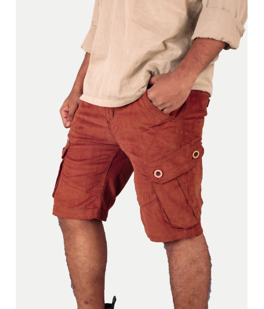     			Radprix Brown Cotton Men's Cargos ( Pack of 1 )