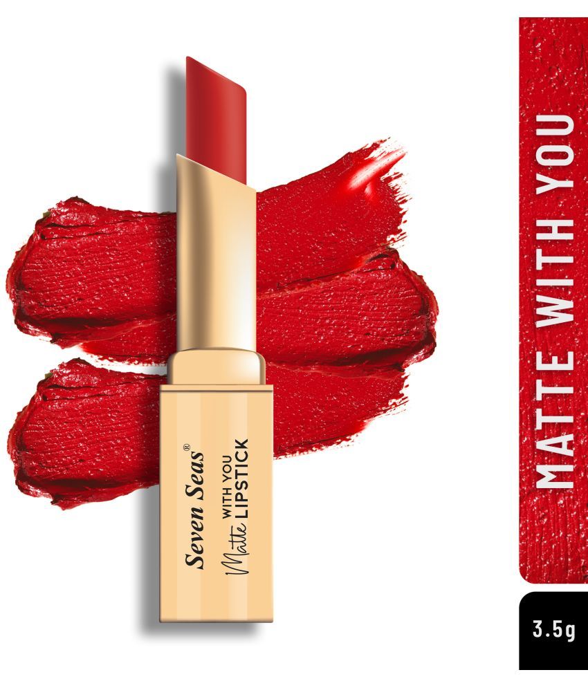     			Seven Seas Long Lasting | Matte Finish | Longwear | Matte With You Lipstick (Crimson-2 3.5g)