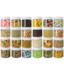 PearlPet Dibbi-300gm Plastic White Multi-Purpose Container ( Set of 12 )