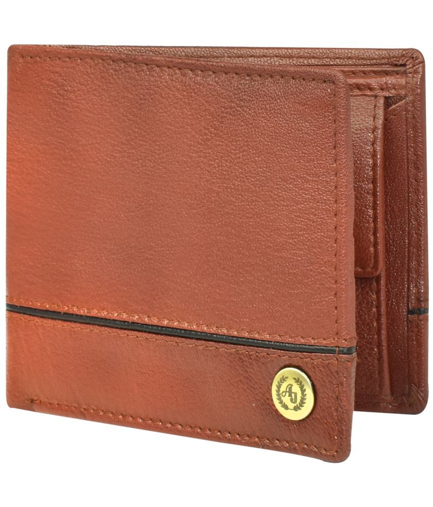     			Ajanta Cognac 100% Leather Men's Regular Wallet ( Pack of 1 )