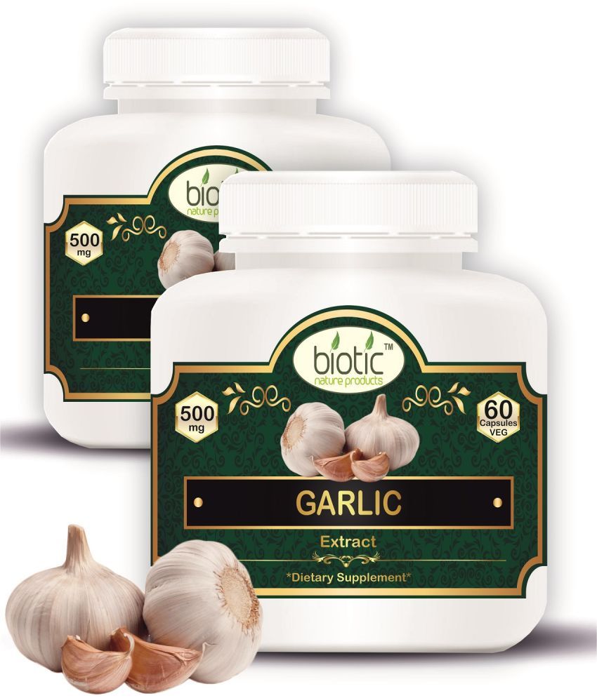     			Biotic Garlic Capsules - Lahsun Capsule - Garlic Extract 500mg 60 no.s