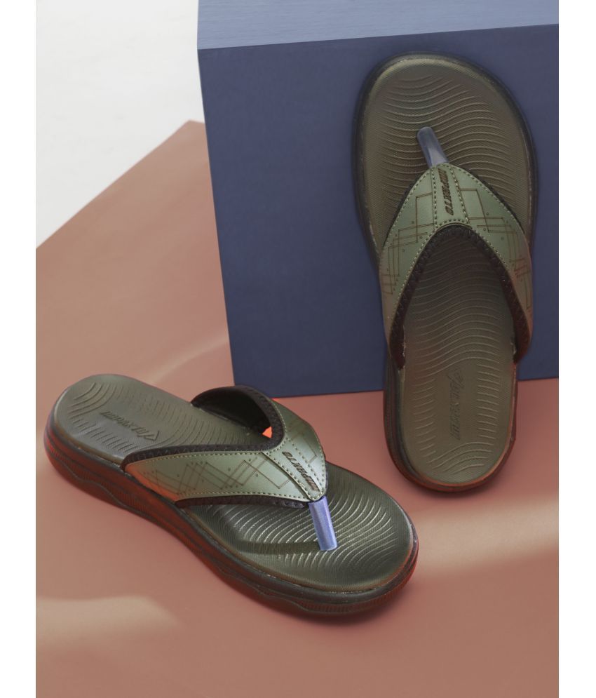     			Impakto Olive Men's Thong Flip Flop