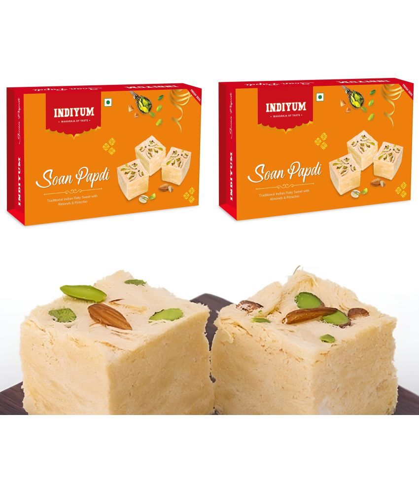     			Indiyum Soan Papdi 800 gm Pack of 2