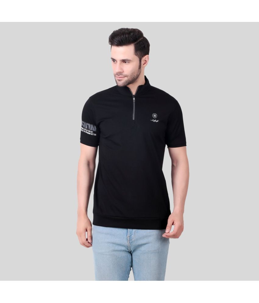     			NEXGEN  CLUB Black Cotton Regular Fit Men's Sports Polo T-Shirt ( Pack of 1 )