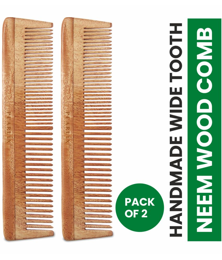     			PEARLIX Wide Tooth Comb For All Hair Types ( Pack of 2 )