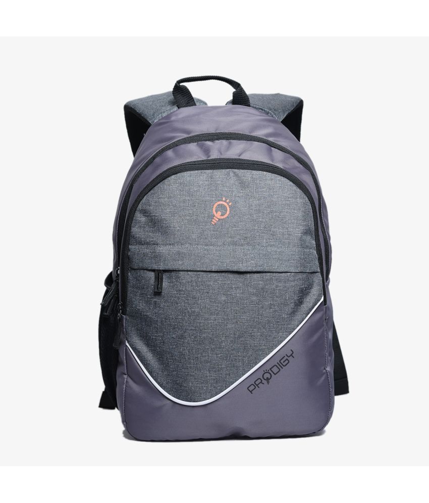     			Prodigy Grey Polyester Backpack ( 30 Ltrs )