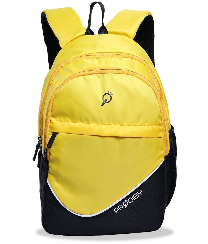     			Prodigy Yellow Polyester Backpack ( 30 Ltrs )