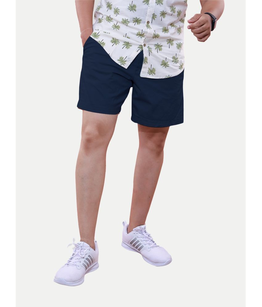     			Radprix Blue Cotton Men's Shorts ( Pack of 1 )