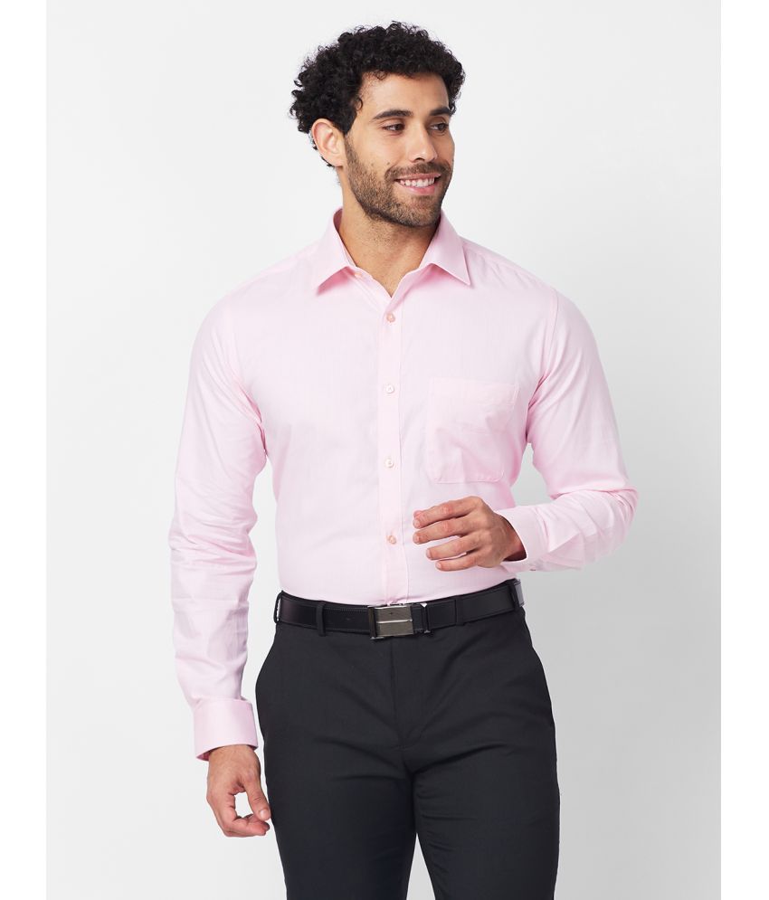     			Raymond Cotton Slim Fit Full Sleeves Men's Formal Shirt - Pink ( Pack of 1 )