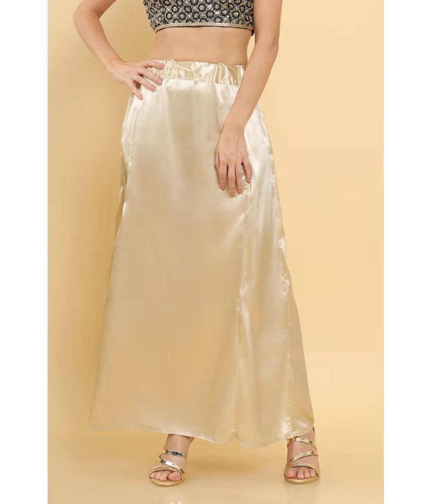     			kinu Gold Satin Petticoat - Single