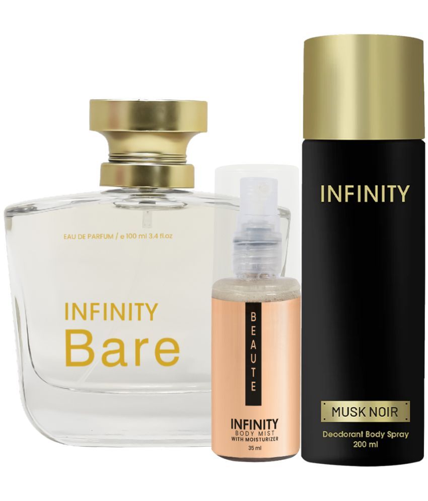     			CFS Bare EDP Perfume 100ml, Musk Noir Deo Body Spray 200ml, Beaute Body Mist 35ml Long Lasting Perfume Pack of 3