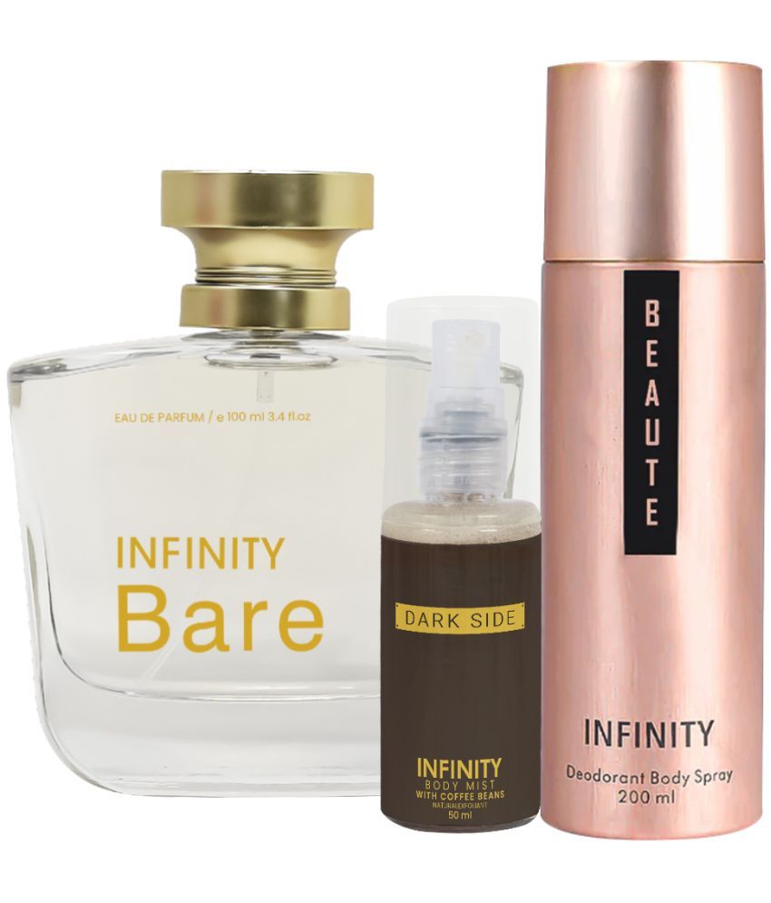     			CFS Bare EDP Perfume 100ml, Beaute Deo Body Spray 200ml, Dark Side Body Mist 35ml Long Lasting Perfume Pack of 3