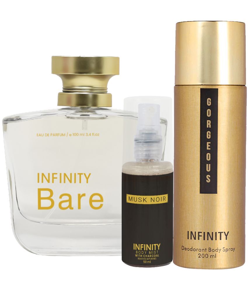     			CFS Bare EDP Perfume 100ml, Gorgeous Deo Body Spray 200ml, Musk Noir Body Mist 35ml Long Lasting Perfume Pack of 3