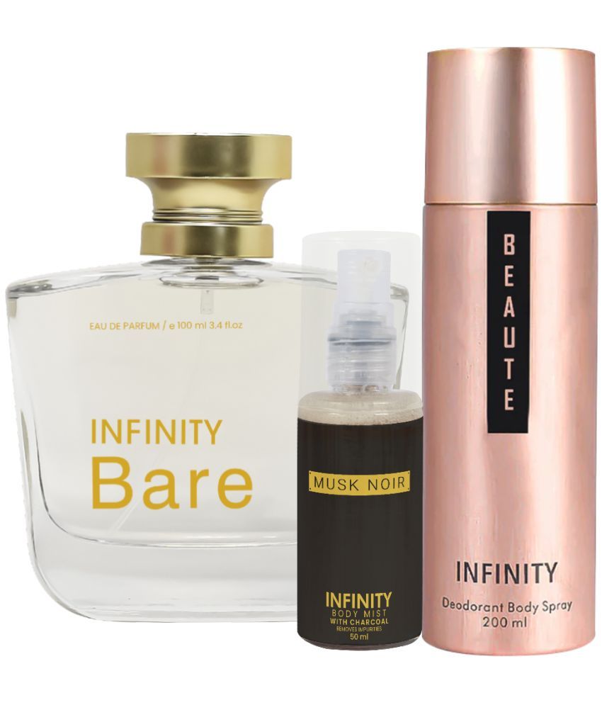     			CFS Bare EDP Perfume 100ml, Beaute Deo Body Spray 200ml, Musk Noir Body Mist 35ml Long Lasting Perfume Pack of 3