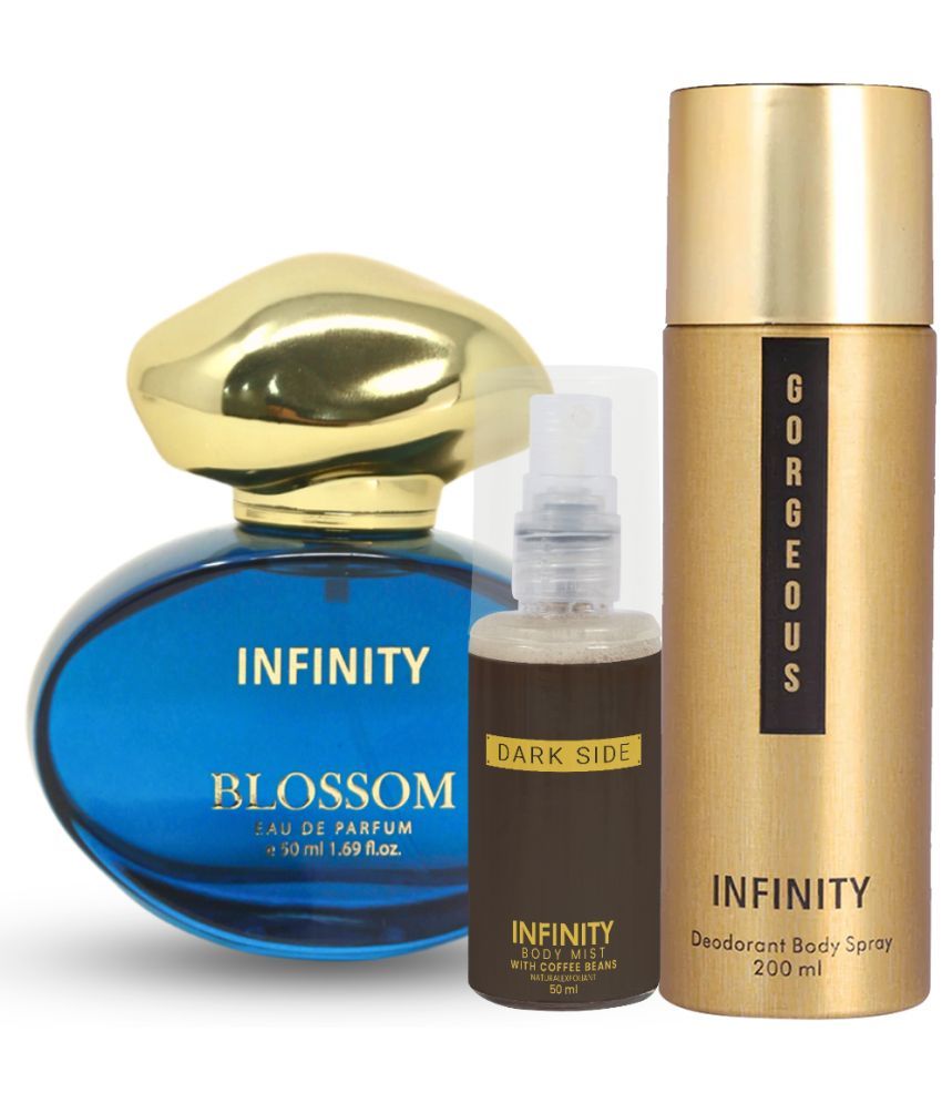     			CFS Blossom EDP Perfume 50ml,Gorgeous Deo Body Spray 200ml,Dark Side Body Mist 35ml Long Lasting Perfume Pack of 3