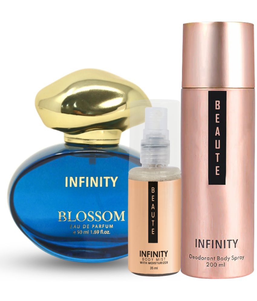     			CFS Blossom EDP Perfume 50ml, Beaute Deo Body Spray 200ml, Beaute Body Mist 35ml Long Lasting Perfume Pack of 3