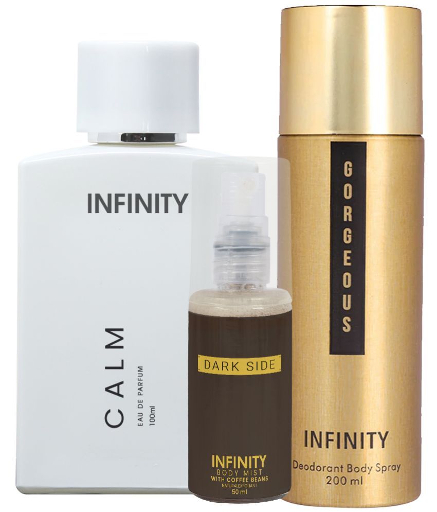     			CFS Calm EDP Perfume 100ml, Gorgeous Deo Body Spray 200ml, Dark Side Body Mist 35ml Long Lasting Perfume Pack of 3