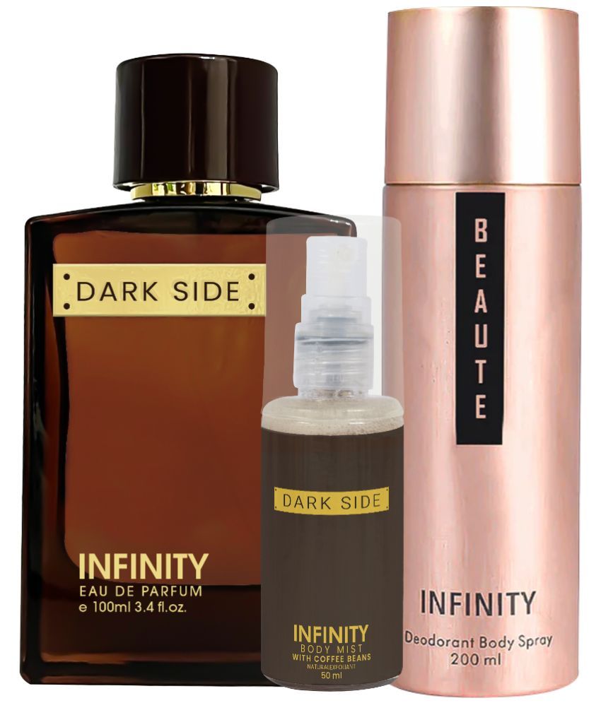     			CFS Dark Side EDP Perfume 100ml,Beaute Deo Body Spray 200ml,Dark Side Body Mist 35ml Long Lasting Perfume Pack of 3