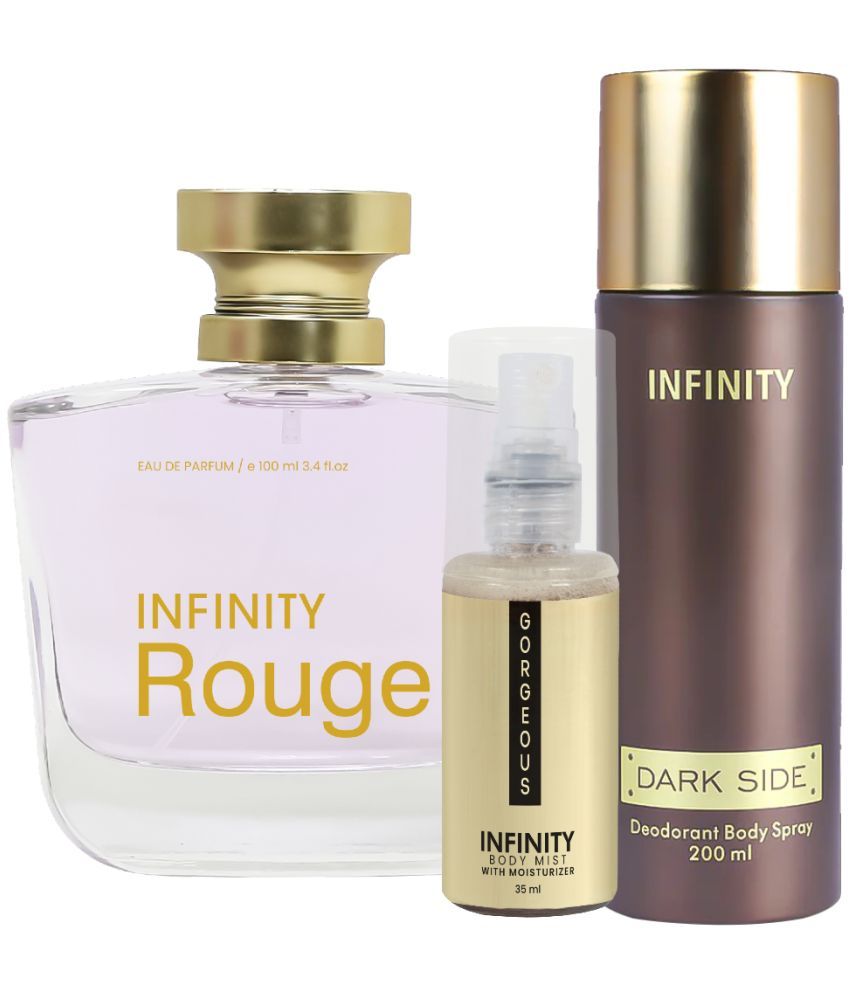     			CFS Rouge EDP Perfume 100ml, Dark Side Deo Body Spray 200ml, Gorgeous Body Mist 35ml Long Lasting Perfume Pack of 3