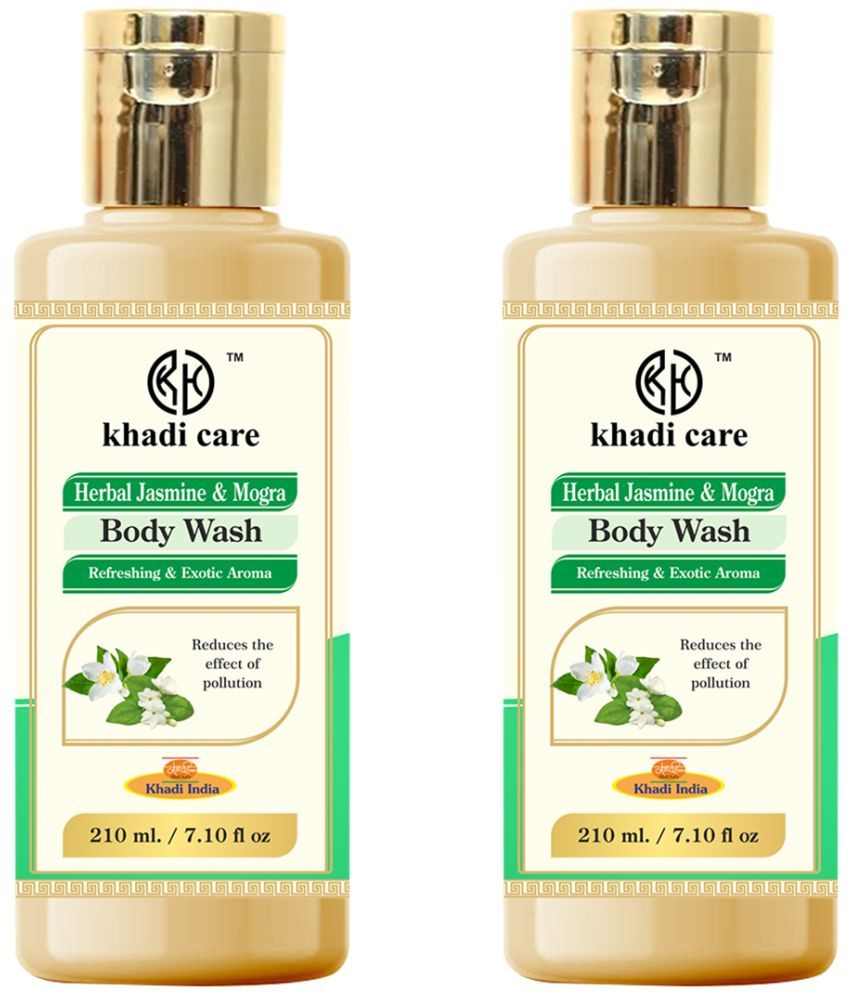     			Khadi Care Herbal Jasmine & Mogra Body Wash (210ml Each) Pack of 2