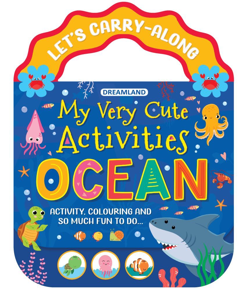     			Ocean- Let's Carry-Along Activity, Colouring Book for Kids Age 3 -8 years (My Very Cute Activities Series)