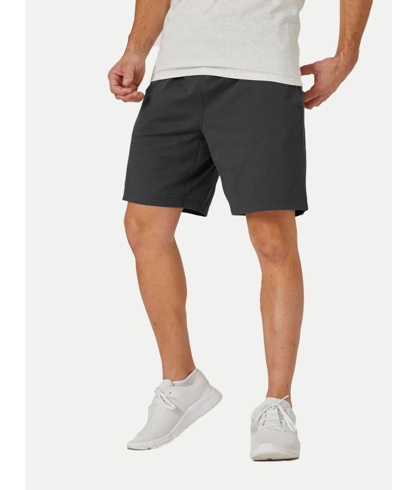     			Radprix Dark Grey Cotton Men's Shorts ( Pack of 1 )