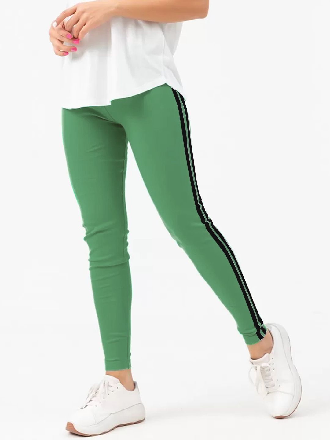     			Radprix - Green Cotton Women's Leggings ( Pack of 1 )