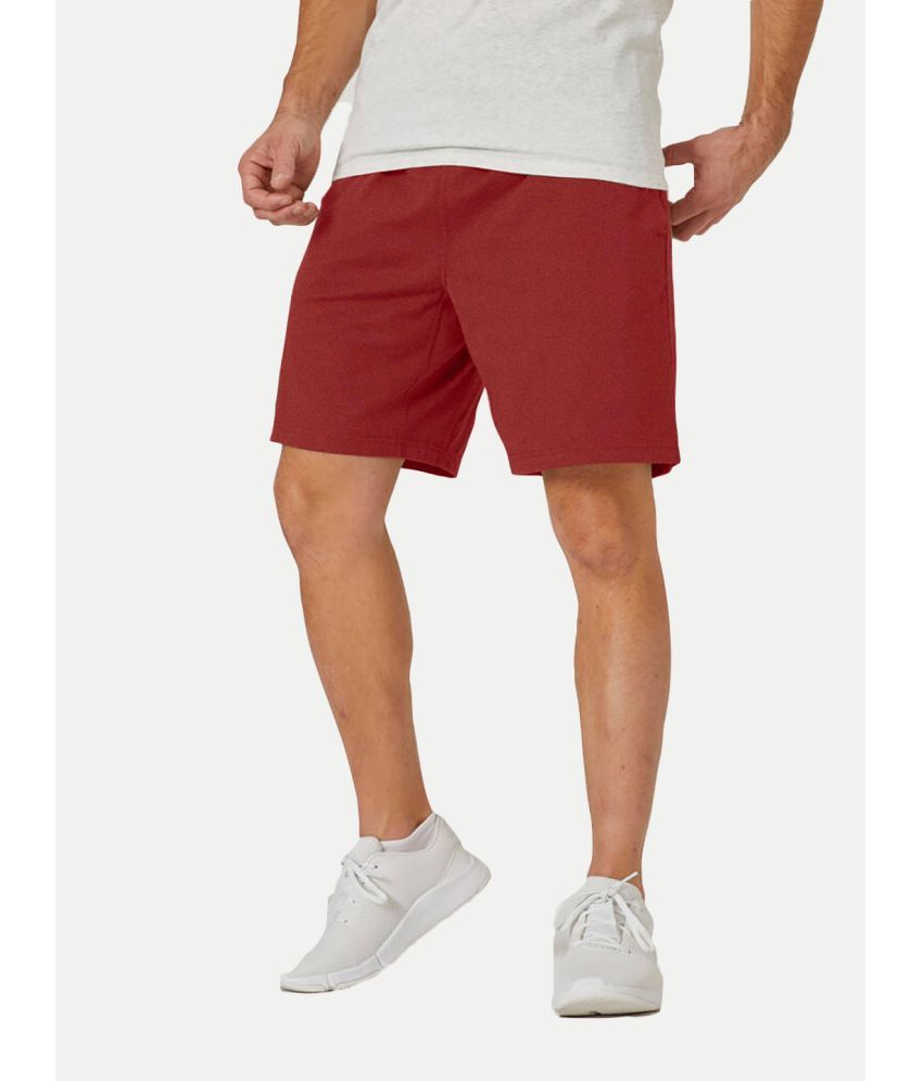     			Radprix Red Cotton Men's Shorts ( Pack of 1 )