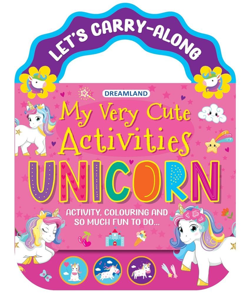     			Unicorn- Let's Carry-Along Activity, Colouring Book for Kids Age 3 -8 years (My Very Cute Activities Series)