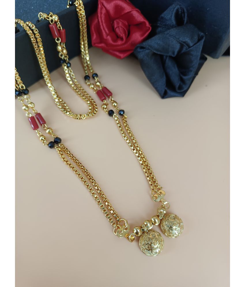     			shankhraj mall Golden Mangalsutra ( Pack of 1 )