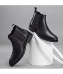 Red Tape Black Men's Chelsea Boots