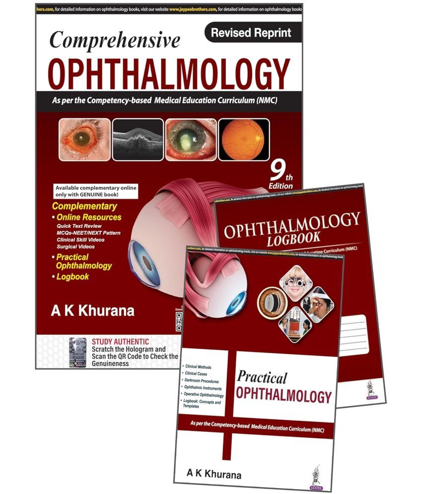     			Comprehensive Ophthalmology With Ophthalmology Logbook Plus Practical Ophthalmology Paperback