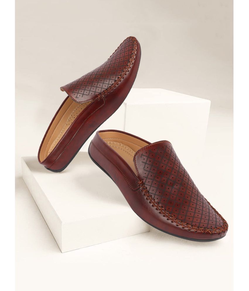     			Fausto Maroon Men's Designer Shoes