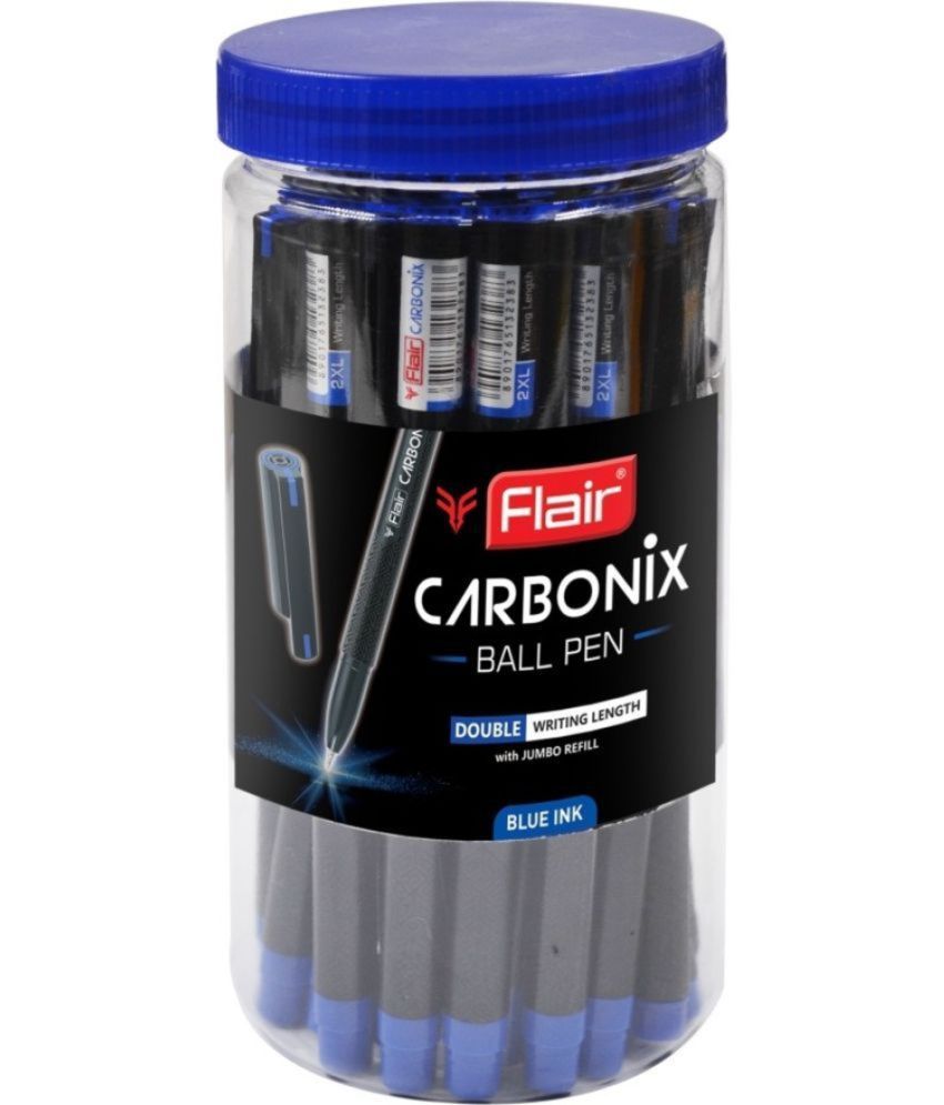     			Flair Carbonix Blue Ball Pen Jar Set Of 25 Pens