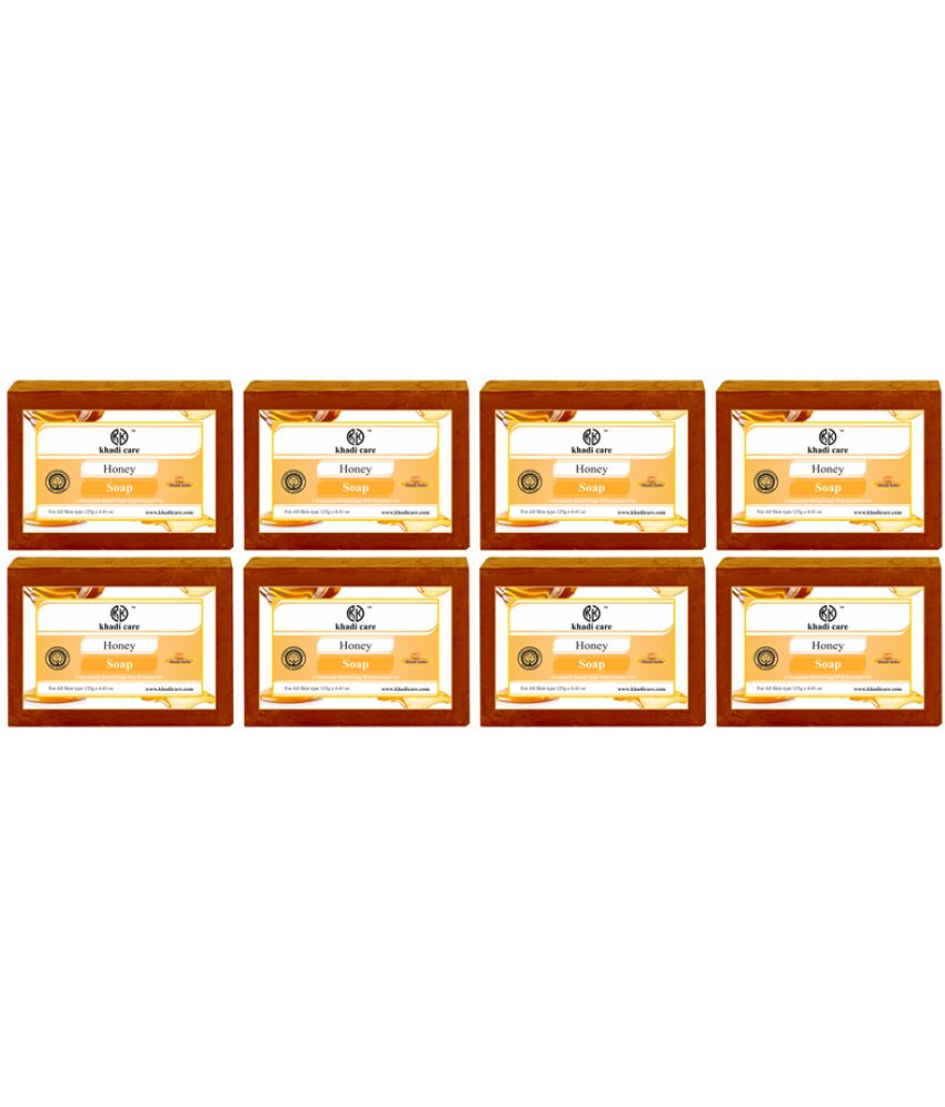     			Khadi Care Beauty Honey Soap for All Skin Type ( Pack of 8 )