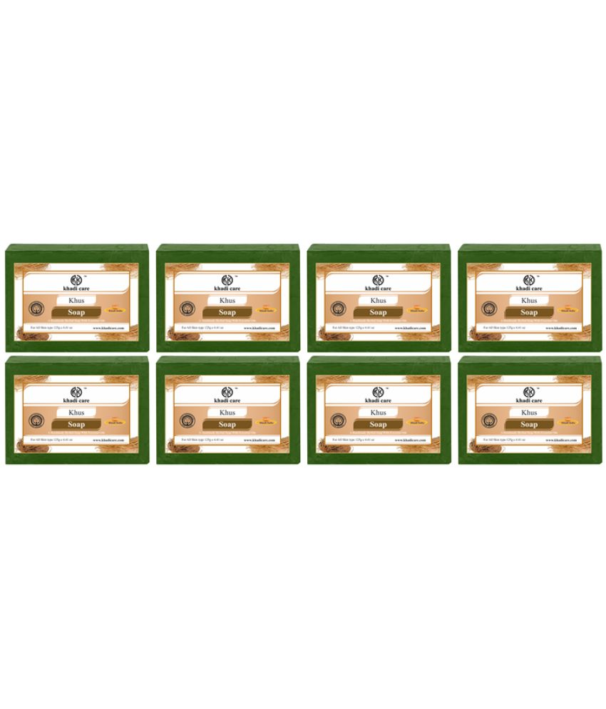     			Khadi Care Beauty Khus Soap for All Skin Type ( Pack of 8 )