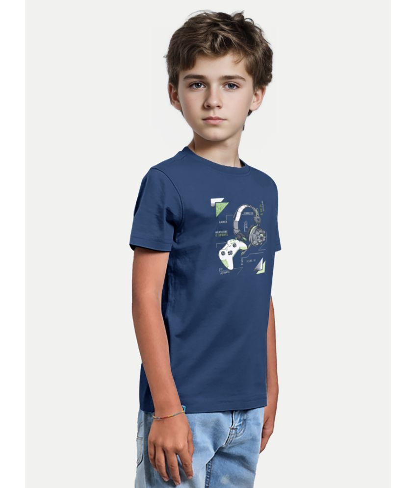     			Radprix Pack of 1 Boys Cotton T-Shirt ( Dark Blue )