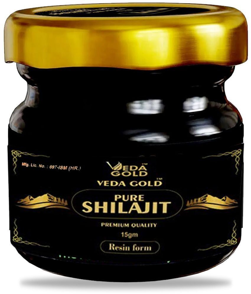     			Shilajit Gold Resin - 15gm | Helps in boosting Stamina | Contains 24 Carat Gold | 100% Ayurvedic  Natural Shilajit