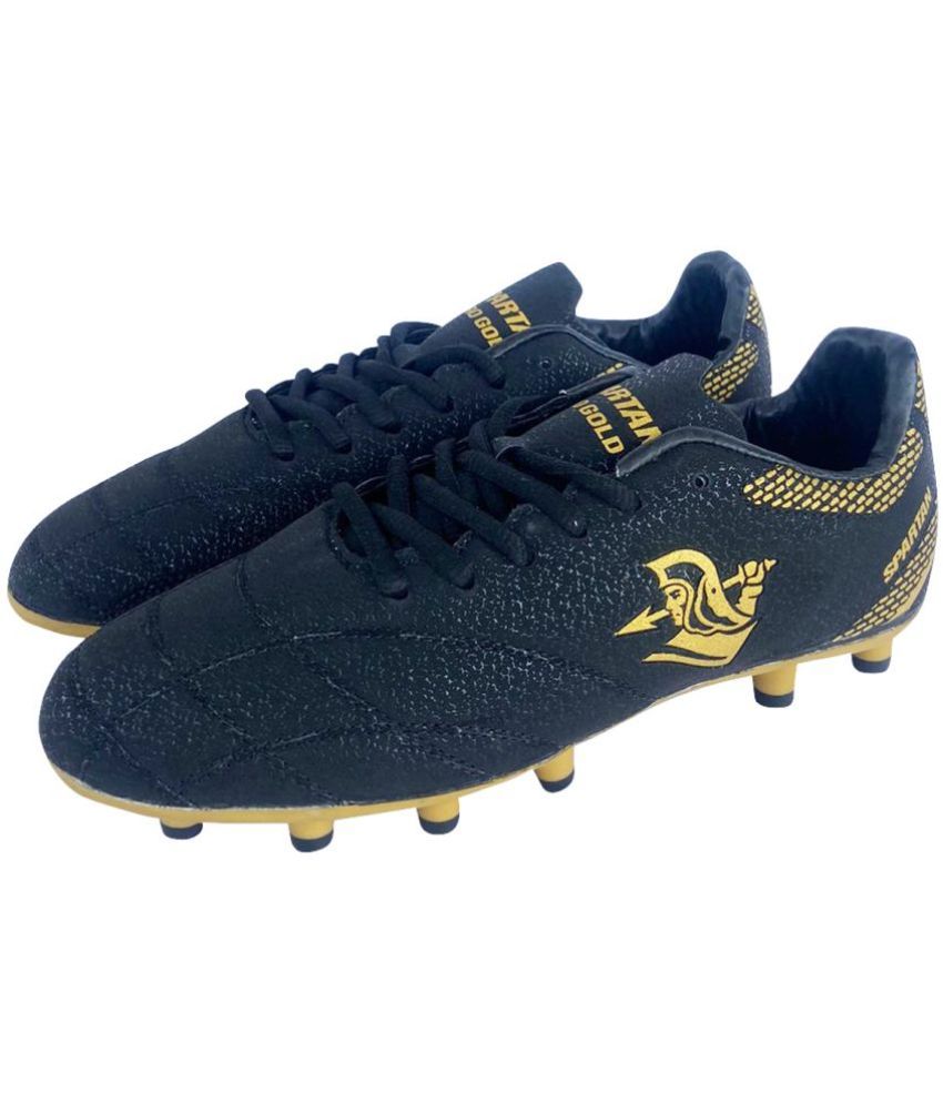     			Spartan Pro Gold Blue Football Shoes