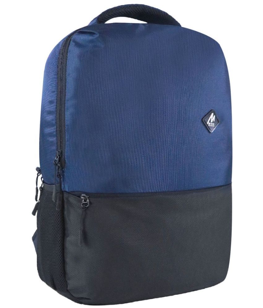     			mikebags 21 Ltrs Blue Polyester College Bag